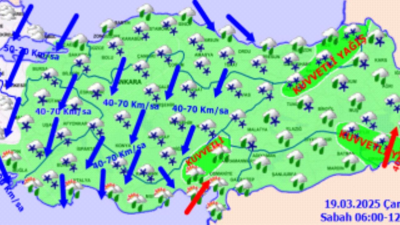 Hava durumu. 19 Mart 2025