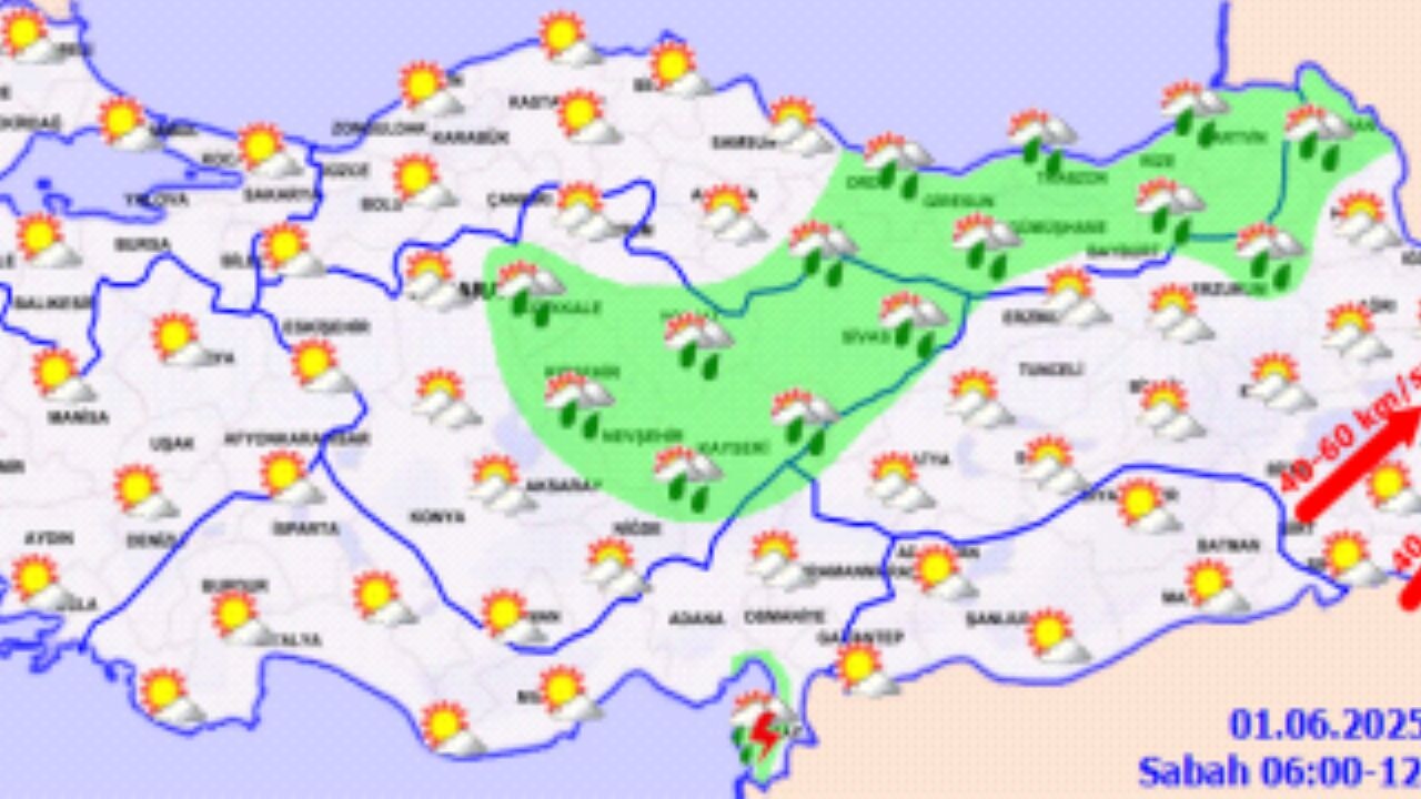 Hava durumu  2 Haziran 2025