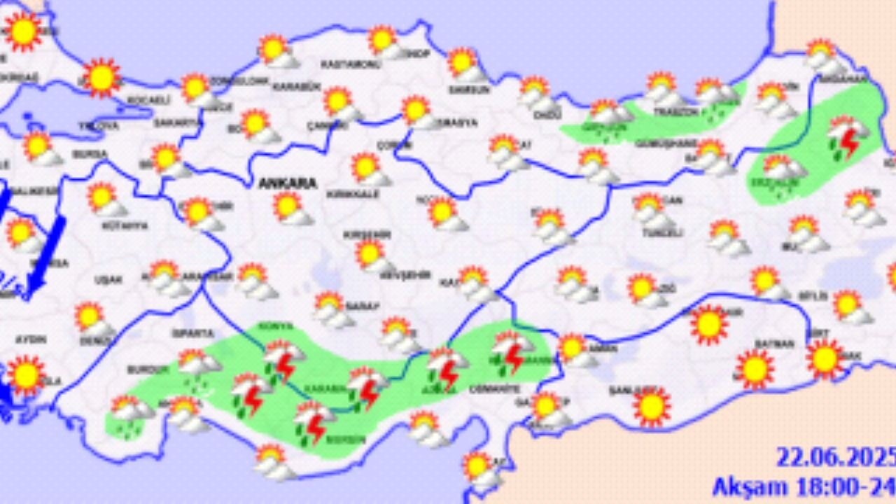 Hava durumu 23 Haziran 2025