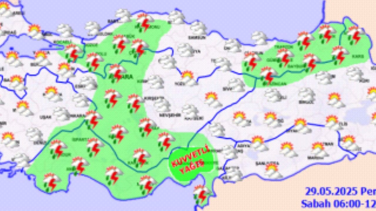 Hava durumu 29 Mayıs 2025