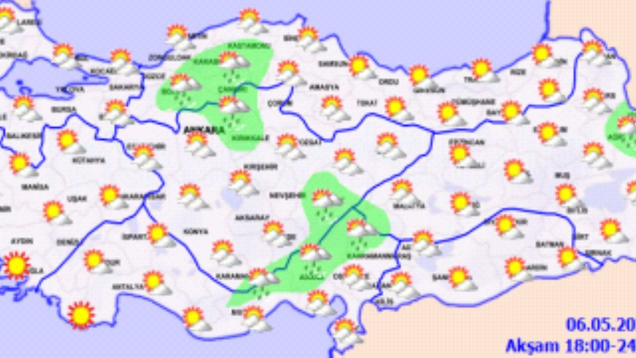 Hava durumu 6 Mayıs 2025