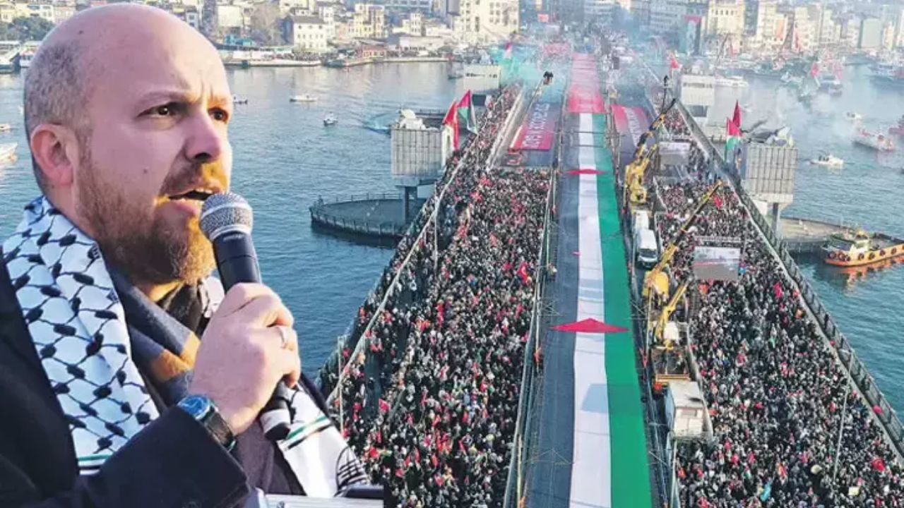 İstanbul'da 450 bin kişi Filistin için yürüdü