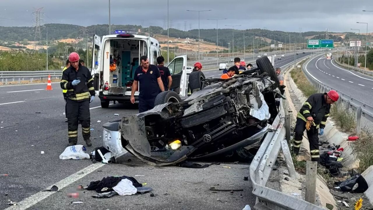 Kuzey Marmara'da korkunç trafik kazası: Yürek burkan tablo