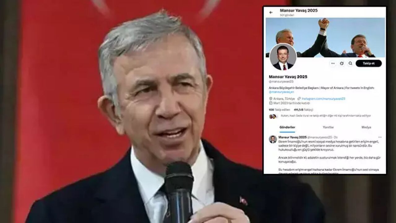 Mansur Yavaş, X hesabını İmamoğlu'na verdi