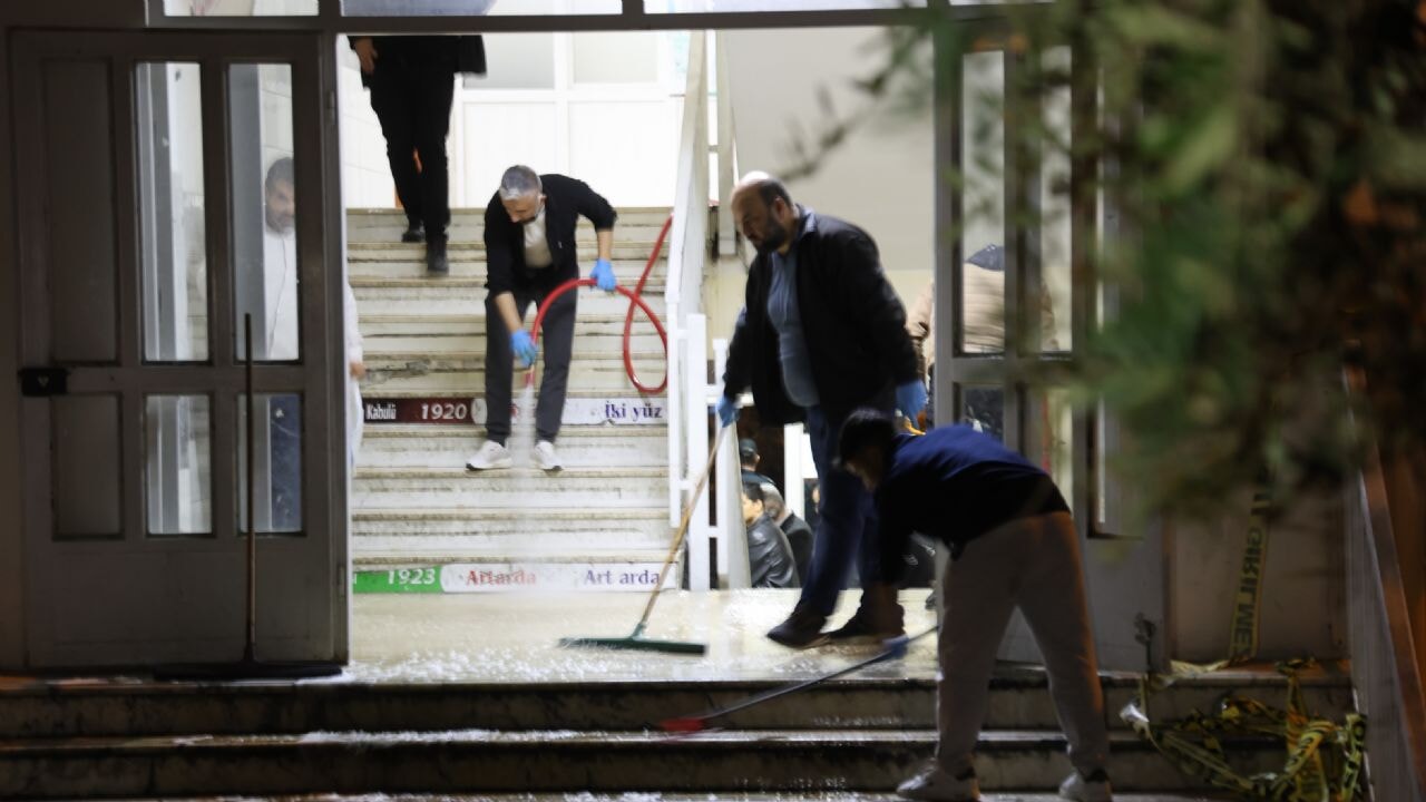 Saldırının yaşandığı okuldan görüntüler