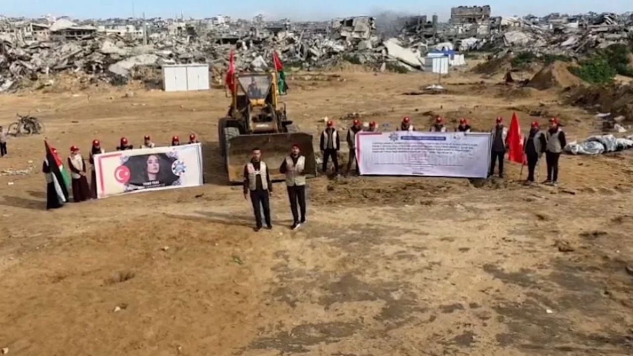 Tilbe'den Gazze'ye 300 bin dolarlık yardım: Çadır kent inşaatı başladı