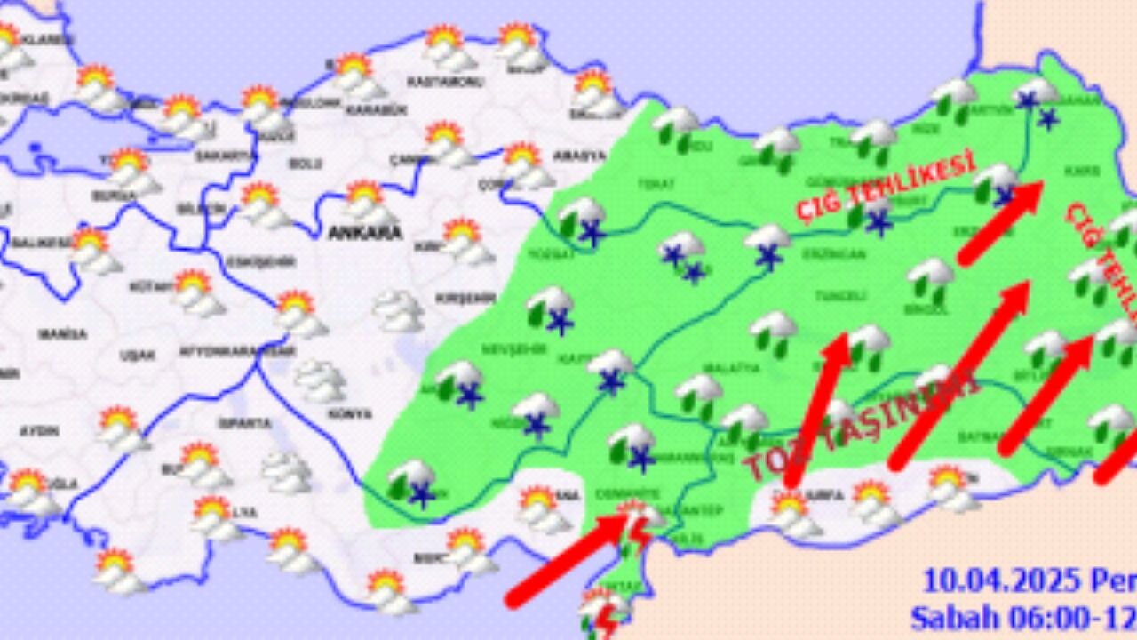 Yurt genelinde hava durumu 10 Nisan 2025