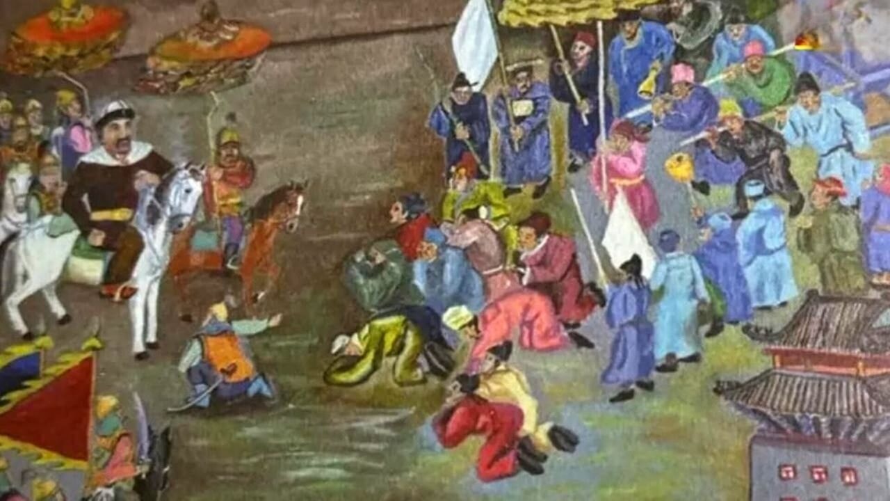 Kırgızları ve Manas destanını tasvir eden resimler bulundu