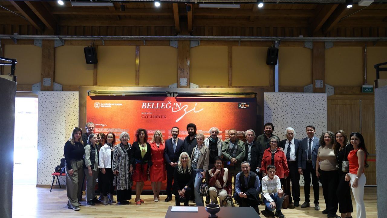 Konya Büyükşehir'in 'Belleğin izi: Neolitik Kent Çatalhöyük' sergisi açıldı