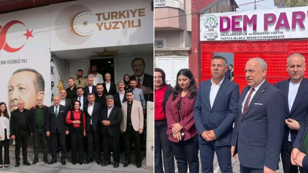 Cizre'de AK Parti ve DEM Parti'den karşılıklı bayramlaşma ziyareti
