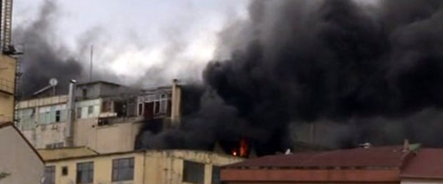 Sucuk fabrikasında yangın