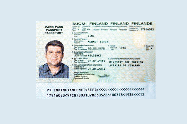1500 TL'ye Aksaray'da Finlandiya pasaportu