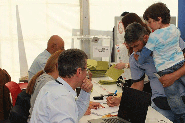 Almanya'da şimdiye kadar 25 bin 665 oy kullanıldı