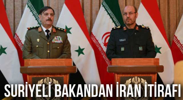 Suriyeli Bakandan İran itirafı