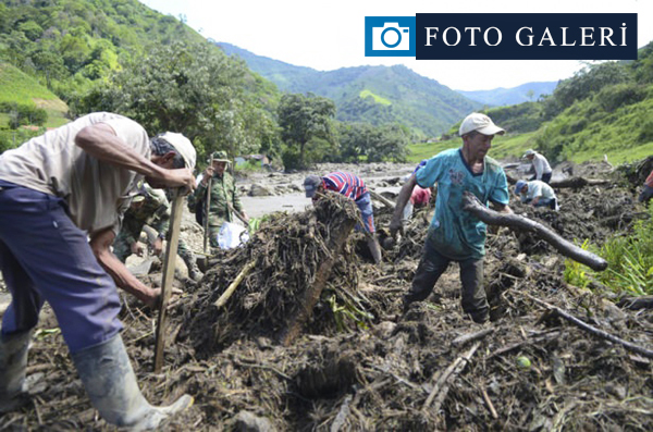Kolombiya'da sel faciası :61 ölü