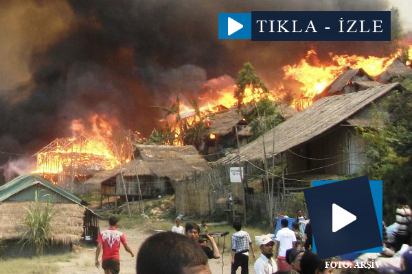 Arakanlı Müslümanların yerleşim yeri yakıldı