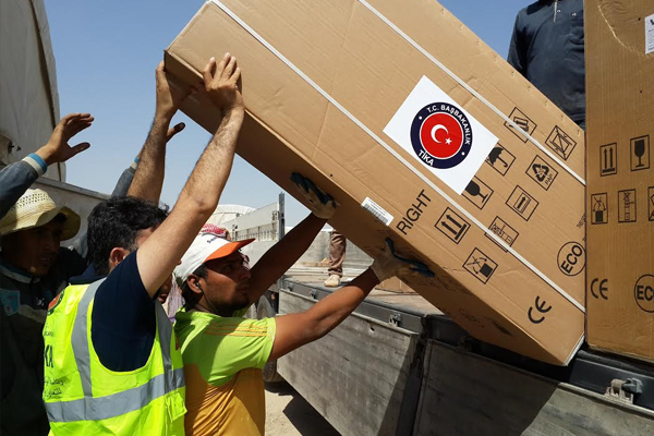 TİKA'da Afganistan'a çadır yardımı