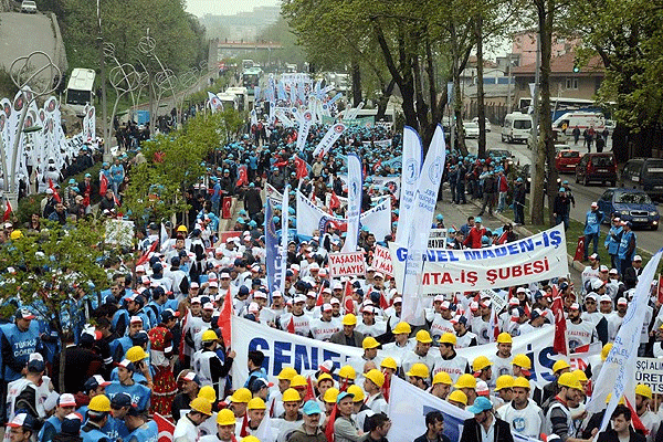 Türk-İş 1 Mayıs'ı Zonguldak'ta kutluyor