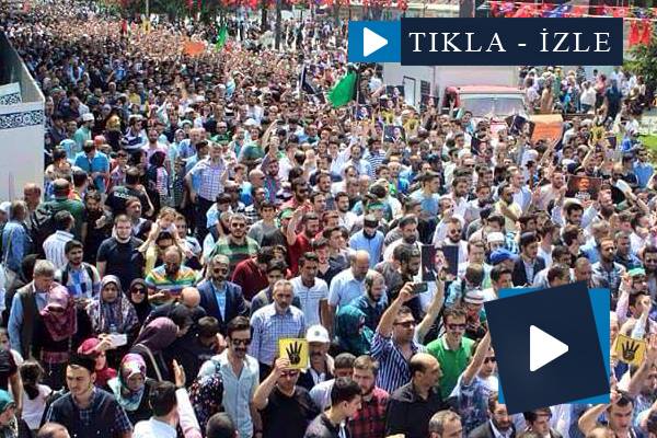 Ayasofya Yürüyüşünün drone ile çekilmiş görüntüleri