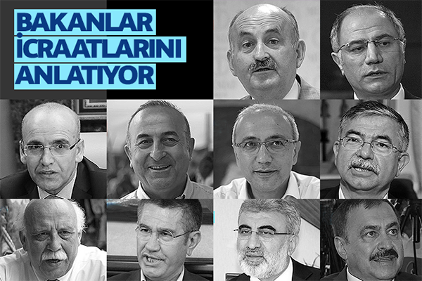 Bakanlar icraatlarını değerlendirdi