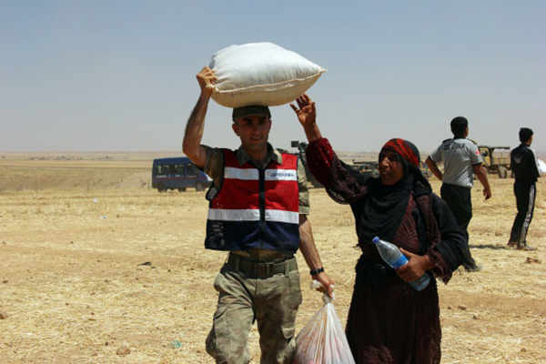 Suriyeli grup Türkiye'ye giriş yaptı