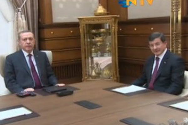 Erdoğan, Davutoğlu'nu kabul etti