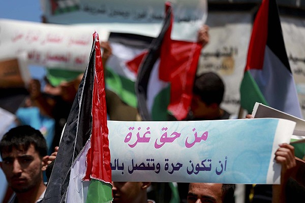 Gazze'de 'Marianne' gemisi için gösteri