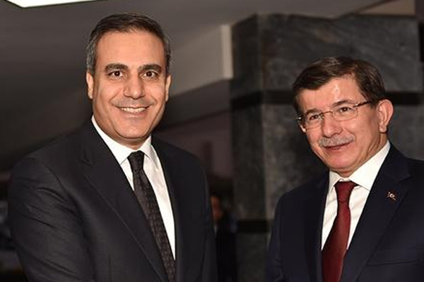Davutoğlu, Hakan Fidan'la görüştü