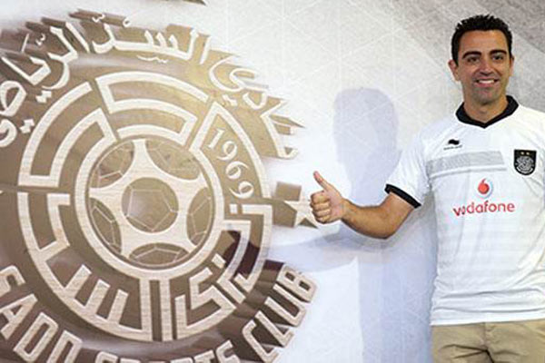 Xavi servete imza attı