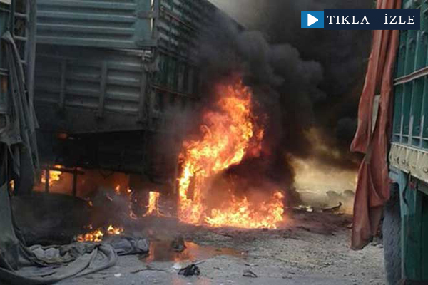 Rusya yine insani yardım araçlarını vurdu