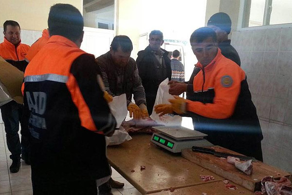 AFAD'dan Suriyelilere 40 ton et