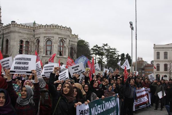 'Üniversiteli Müslümanlar'dan sol gruplara karşı eylem