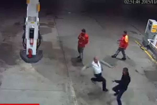 Cinayet anı kamerada