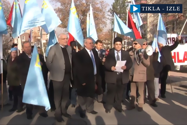 Kırım Türkleri Rusya’yı protesto etti