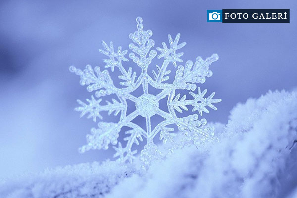 Birbirinden farklı kar taneleri