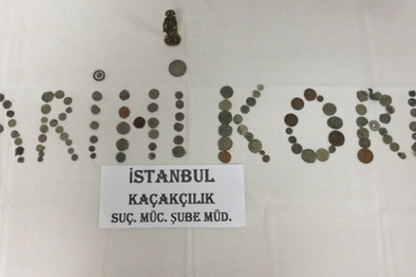 İstanbul’da 133 parça tarihi eser yakalandı