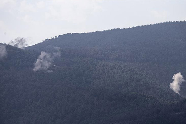 Türkmendağı ve Cebel Ekrad top ateşi altında