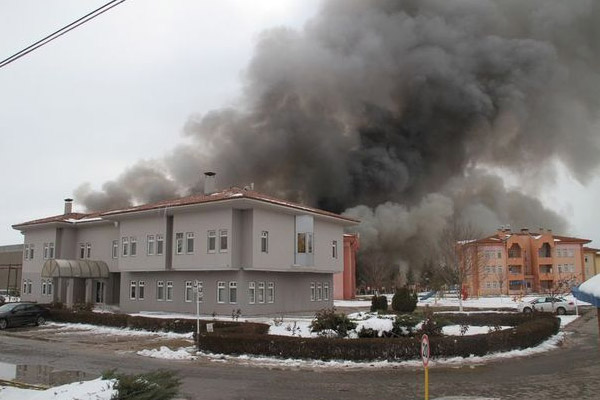 Çankırı'da et entegre tesisinde yangın