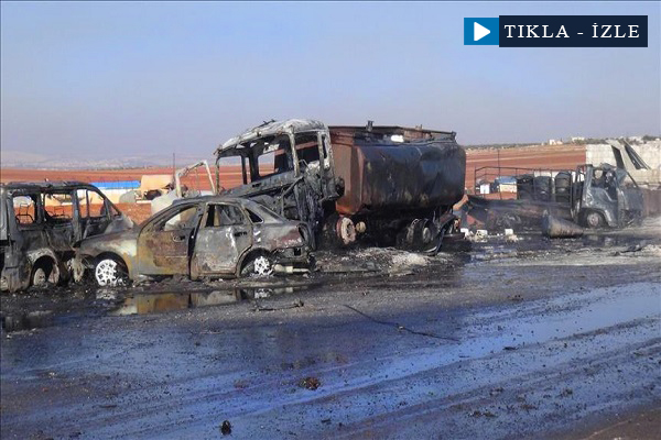 Rusya yakıt pazarına saldırdı: 25 ölü