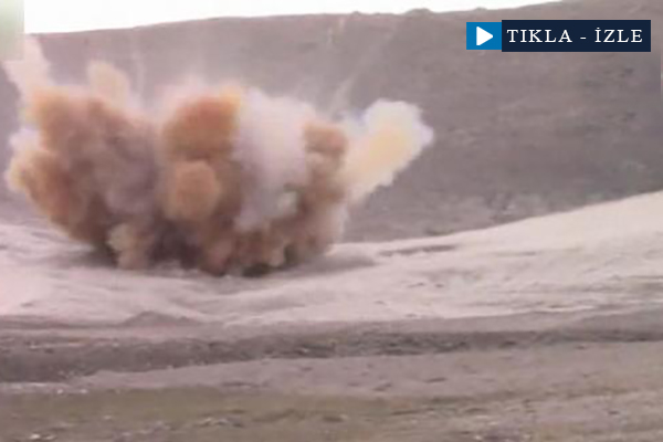 Tonlarca patlayıcı böyle imha edildi