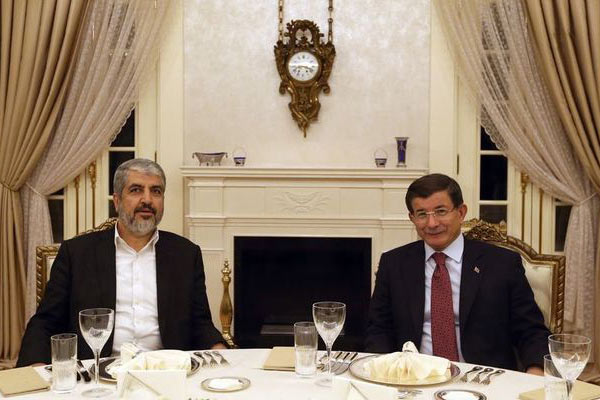 Davutoğlu, Halid Meşal'i kabul etti