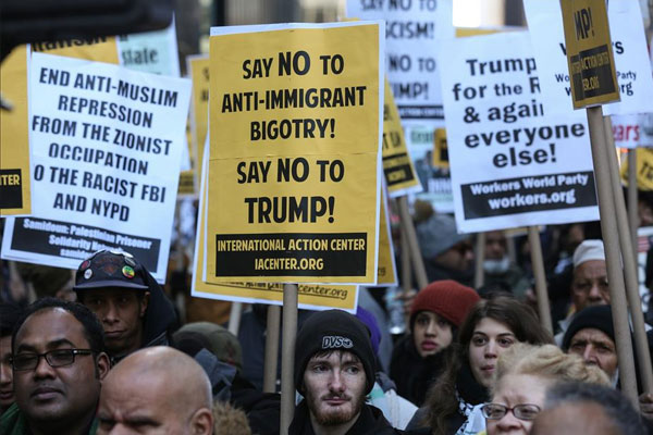 Trump'a New York'ta protesto
