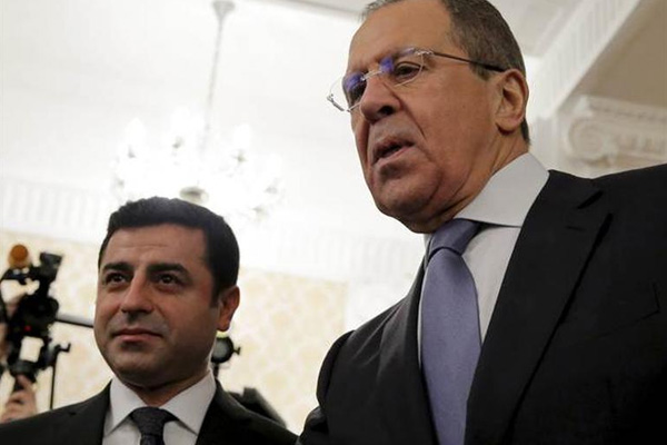 Demirtaş, Moskova'da Lavrov ile görüştü