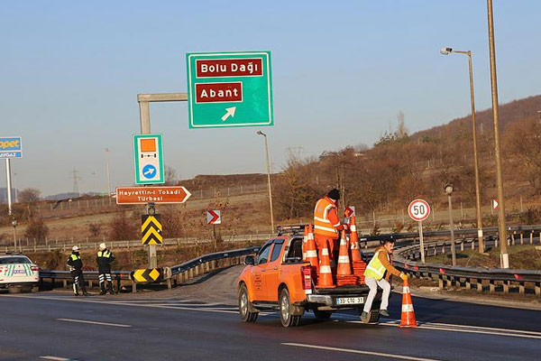 TEM'de İstanbul istikameti kapalı