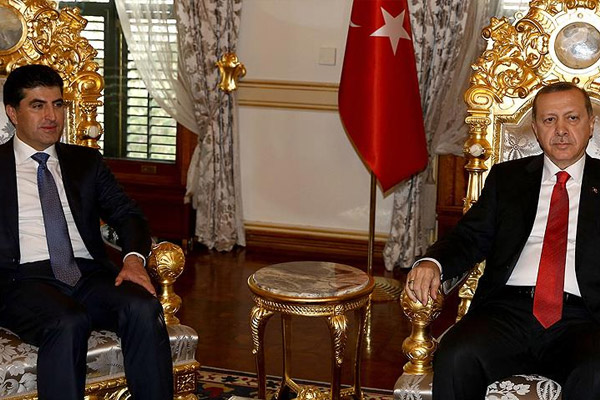 Erdoğan ile Barzani görüştü