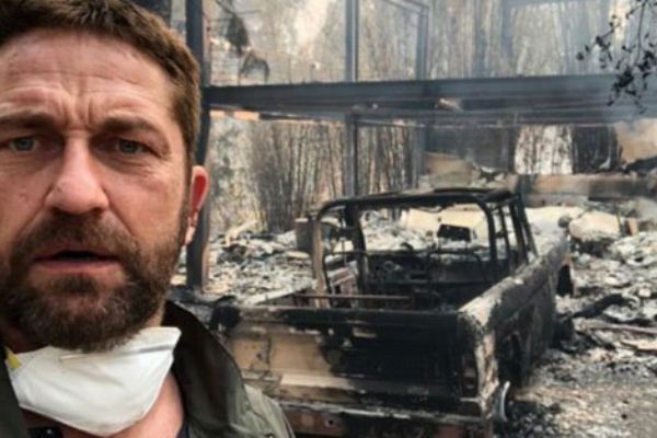 Evi yanan Hollywood oyuncusu Butler'a Filistin hatırlatıldı