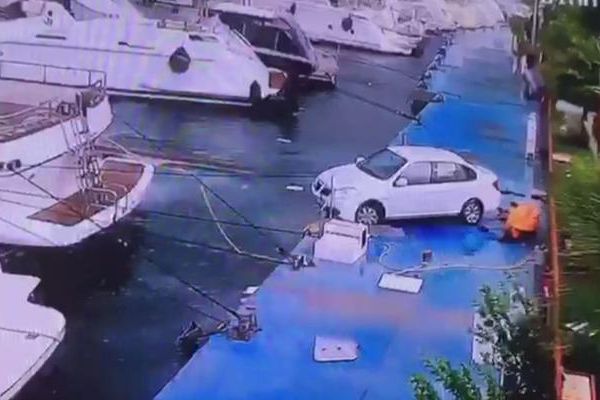 Marmariste çıkan hortumun yeni görüntüleri ortaya çıktı