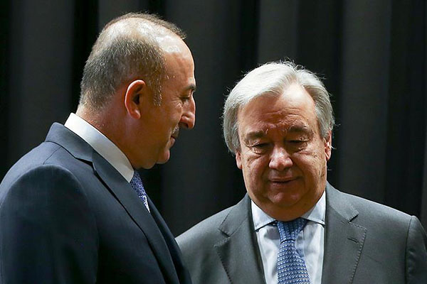 Bakan Çavuşoğlu BM Genel Sekreteri Guterres ile görüştü