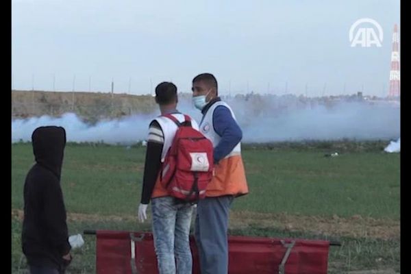 İsrail askeri 'Büyük Dönüş Yürüyüşüne' müdahale etti, 20 Filistinli yaralandı