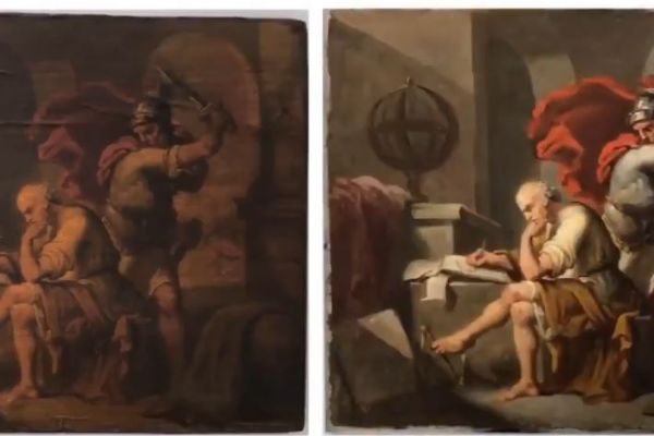 'Arşimed Suikastı' tablosunu gelecek nesillere böyle kazandırdı